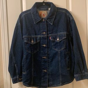 Levi’s Women Denim Button Down Shirt Jacket, DK BL S